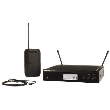 Shure BLX14R Wireless Rackmount Presenter System with WL93 Lavalier Microphone H10: 542-572MHz