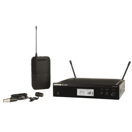 Shure BLX14R Wireless Rackmount Presenter System with WL185 Lavalier Microphone H10: 542-572MHz
