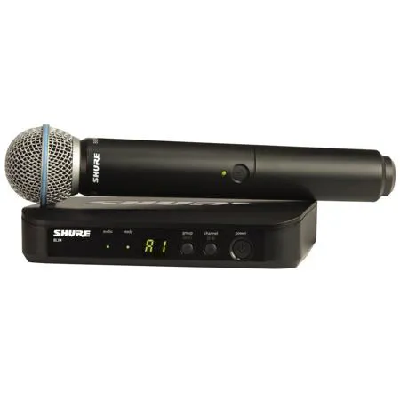 Shure BLX24 Wireless Handheld Microphone System with Beta 58A Capsule H9: 512-542MHz