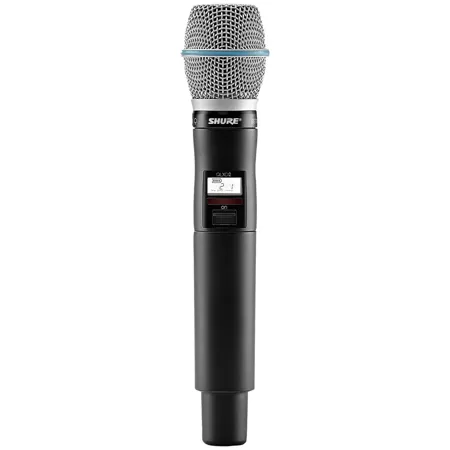 Shure QLXD2 Wireless Handheld Microphone Transmitter with BETA 87A Capsule J50A: 572-616MHz