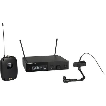 Shure SLXD14/98H 1-Channel Digital Wireless System with Beta 98H/C Clip-on Mic H55: 514-558MHz