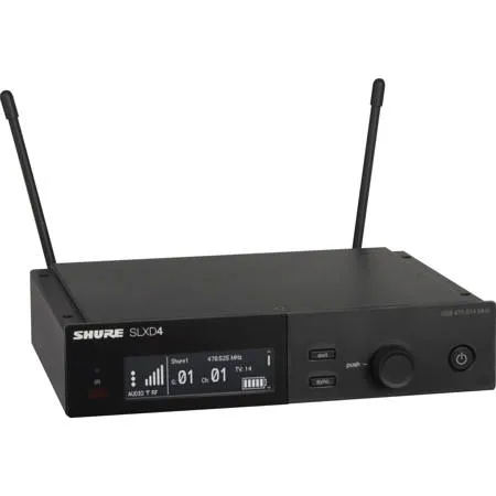 Shure SLXD4 Single-Channel Digital Wireless Receiver G58: 470-514MHz