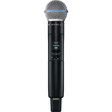 Shure SLXD2/B58 Handheld Digital Wireless Transmitter with Beta 58 Mic Capsule J52: 558-616MHz