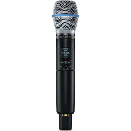 Shure SLXD2/B87A Handheld Digital Wireless Transmitter with Beta 87A Mic Capsule G58: 470-514MHz