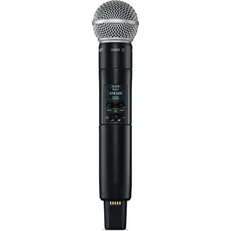 Shure SLXD2/SM58 Handheld Digital Wireless Transmitter w/SM58 Microphone Capsule H55: 514-558MHz