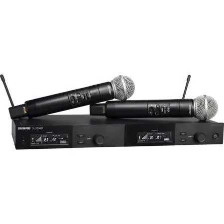 Shure SLXD24D/SM58 Dual-Channel Digital Wireless Vocal System w/SM58 Mic Capsule H55: 514-558MHz