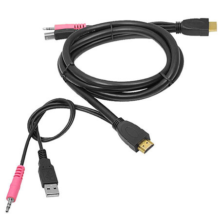 SIIG 5.9'/1.8m USB HDMI KVM Cable with 