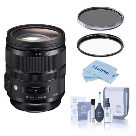 Sigma 24-70mm f/2.8 DG OS HSM IF ART Lens for Canon EF, w/Tiffen