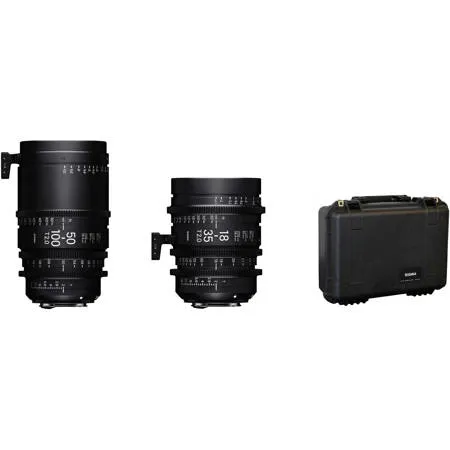 SIGMA2点セット 50-100mm & 18-35mm F1.8 Canon Sigma 18-35mm and 50-100mm T2.0 High-Speed Cine Lens Kit for Canon