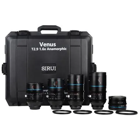 SIRUI Venus T2.9 1.6× Anamorphic RF セット Sirui 35mm,50mm,75mm,100mm T2.9 1.6x Anamorphic Lens Kit