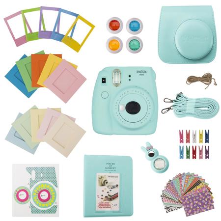 Used Slinger Fujifilm Instax Mini 9 Accessory Kit Ice Blue Camera Not Included Sl Fjim9 Ak Bl