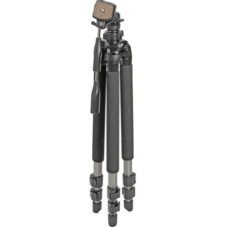 Renewed Slik Pro 500DX Tripod with 3-Way Pan/Tilt Head