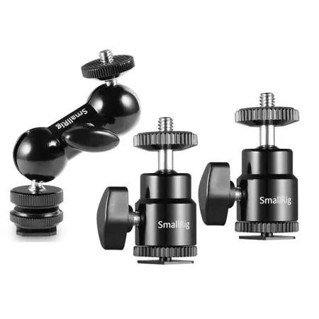 Koolehaoda 1/4 Mini Ball Head & Hot Shoe Mount