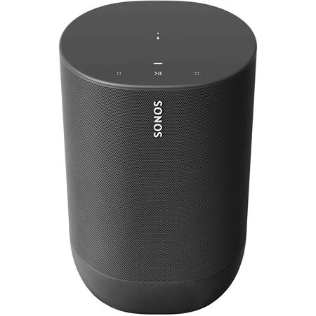 Sonos Battery-Powered Smart Speaker for Outdoor and Indoor Listening, Black MOVE1US1BLK