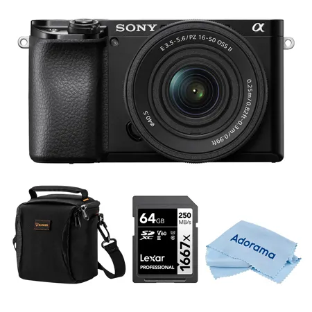 Sony Alpha a6100 Mirrorless Camera with 16-50mm f/3.5-5.6 Lens