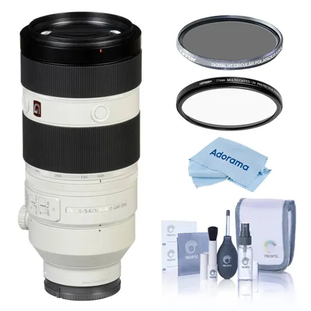 Sony FE 100-400mm f/4.5-5.6 GM OSS Lens for Sony E, w/Tiffen 77mm
