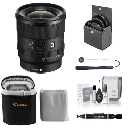 Sony FE 20mm f/1.8 G Lens for Sony E with Accessories Kit SEL20F18G AK