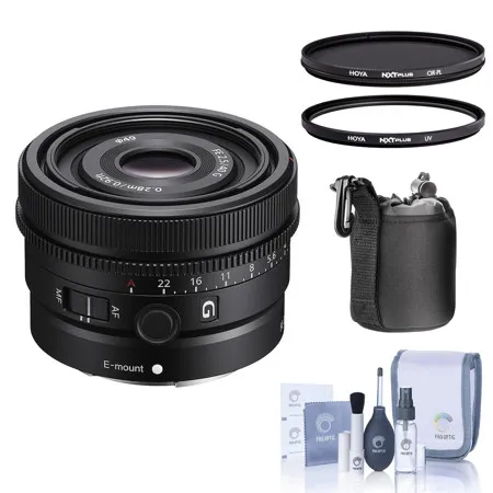 Sony FE 40mm f/2.5 G Lens for Sony E with Hoya 49mm UV+CPL Filter