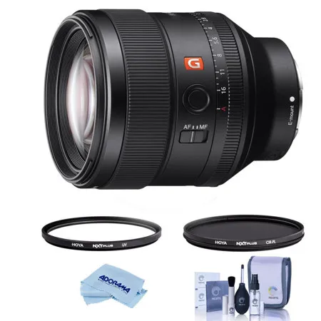 Sony FE 85mm f/1.4 GM Lens for Sony E with Hoya 77mm UV+CPL Filter