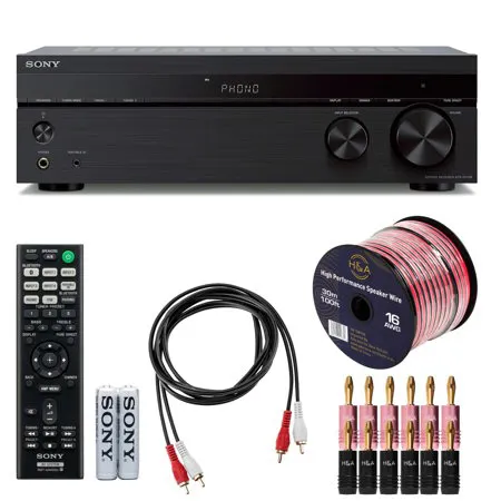 Sony STR-DH190 2-Channel Home Stereo Receiver with Phono Input and Bluetooth