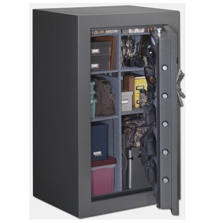 Stack On 36 Gun Safe With Electronic Lock And Door Storage Gray Pebble