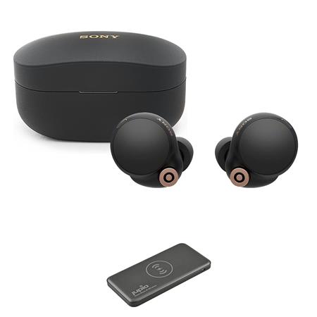 Sony WF-1000XM4 Truly Wireless Noise Canceling Earbuds, Black with  Powervault III 10000mAh Wireless Charger