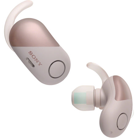 pink bluetooth headphones with mic