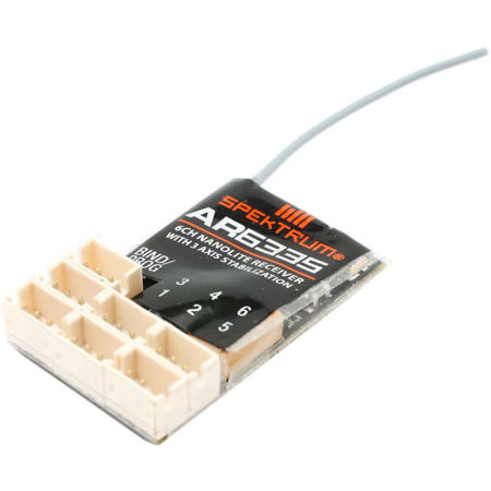 Spektrum AR6335 6-Channel AS3X Nanolite Receiver for DSM2/DSMX