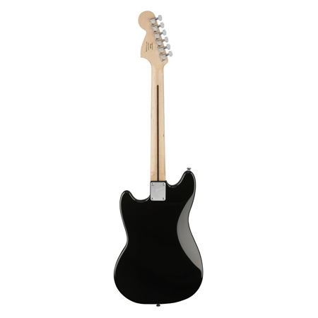 Squier Bullet Mustang HH Electric Guitar, 22 Frets, "C" Shape Neck, Indian Laurel Fingerboard, Gloss, Black
