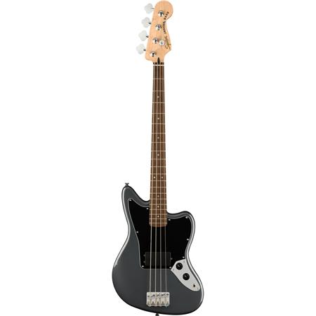 Squier Affinity Series Jaguar Bass H Electric Guitar, Laurel Fingerboard,  Charcoal Frost Metallic