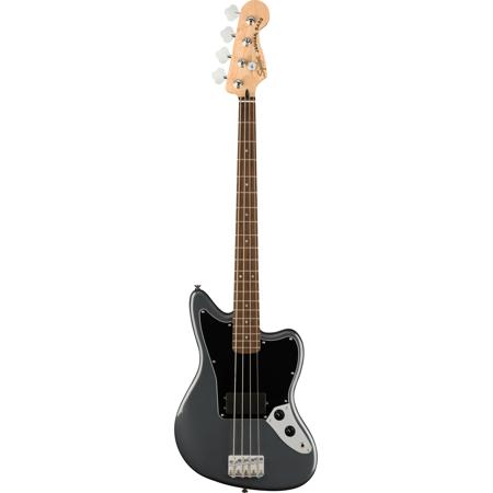 Squier Affinity Series Jaguar Bass H Electric Guitar, Laurel Fingerboard,  Charcoal Frost Metallic
