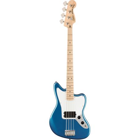 Squier Series Jaguar Bass H Electric Guitar, Maple, Placid Blue