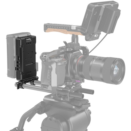 for Sony//for Nikon//for Canon//for Panasonic//for Fujifilm//for RED Komodo Dual 14.8V D-Tap//8V//12V DC Output SMALLRIG V Mount Battery Plate Adapter with Extension Arm Dual 15mm Rod Clamp for Mirrorless//DSLR Camera 3499