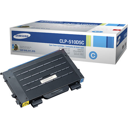 For Samsung Compatible CLP-510D5C Premium Quality Compatible Toner Cartridge, 5,000 Pages, Cyan