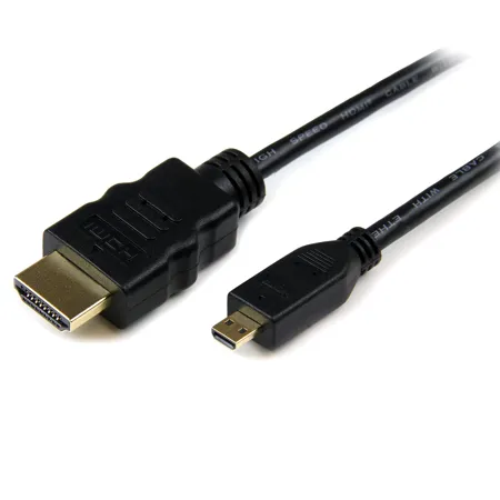 StarTech 6' 4K Micro-HDMI to HDMI Cable with Ethernet, Black