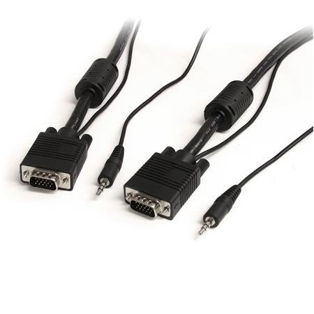 7.6 Meters VGA to VGA Cable with Ferrite Cores 25 Feet HD15 Male to Male SVGA Monitor Cable 25ft 7.6M 5 Pack