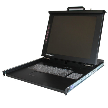 StarTech 17" 1U Folding Rackmount LCD Console with USB and PS/2 Ports