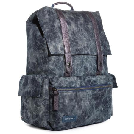 acid wash denim backpack