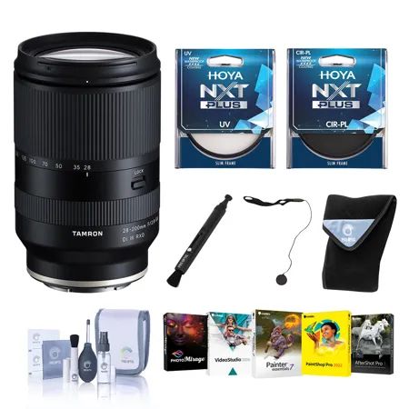 Tamron 28-200mm f/2.8-5.6 Di III RXD Lens for Sony E, Bundle with