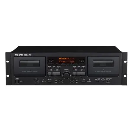 Tascam 202MKVII Rackmount USB Dual Cassette Deck 202MKVII - Adorama
