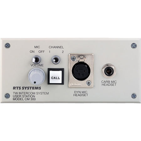 Telex CM-300L Console Mount User Station with A5F Headset Connector