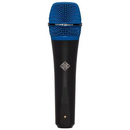Telefunken M80 Custom Handheld Supercardioid Dynamic Vocal Microphone Black with Blue