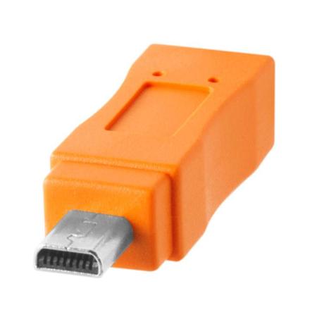 Tether Tools Tetherpro Usb C To 2 0 Mini B 8 Pin Cable 15 Orange Cuc2615 Org Tether Tools Tetherpro Usb C To 2 0 Mini B 8 Pin Cable 15 Orange Cuc2615 Org