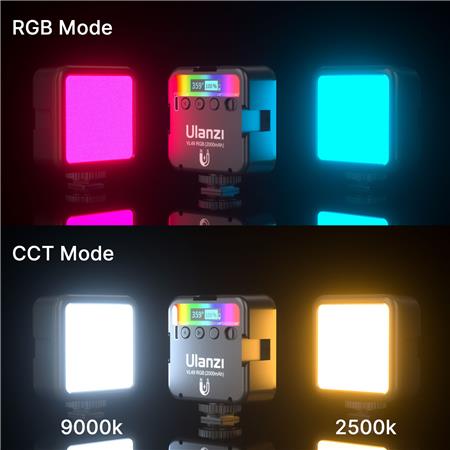 Ulanzi vl49 mini RGB LED video light 2000mah Portable Pocket Photography Light 