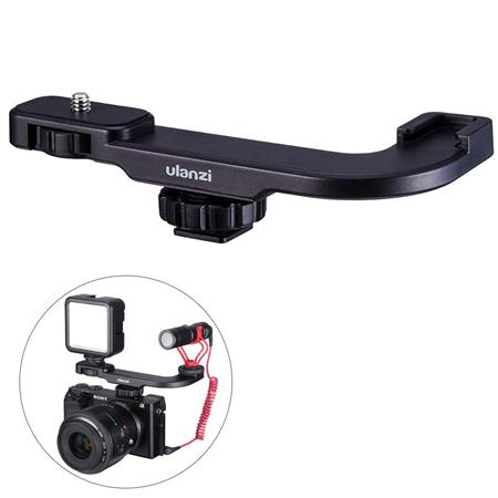 Ordro Vlogging Microphone Stand Extension Outrigger Bar Plate with Cold Shoe Mount for Sony Canon Nikon DSLR Camera Camcorder Vloggers Photographers 