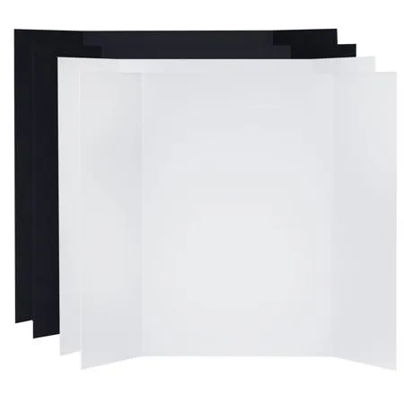 V-Flat World Tabletop V-Flat Large (3'x4'), 4-Pack, 2-White & 2-Black