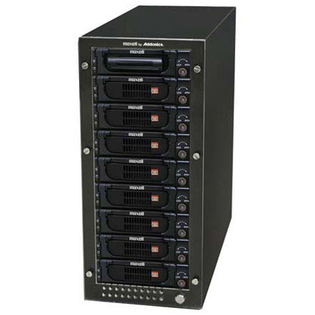 Maxell 9 Bay Storage Tower with 8 iVDR and 1 SATA Trays