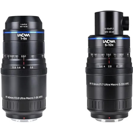 Venus Laowa Aksen 17.5 & 45mm Ultra Macro APO 2-Lens for Fujifilm