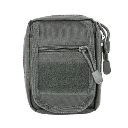 NCSTAR MOLLE Straps for Attachment Nylon Gray Small Utility Pouch Zippered 