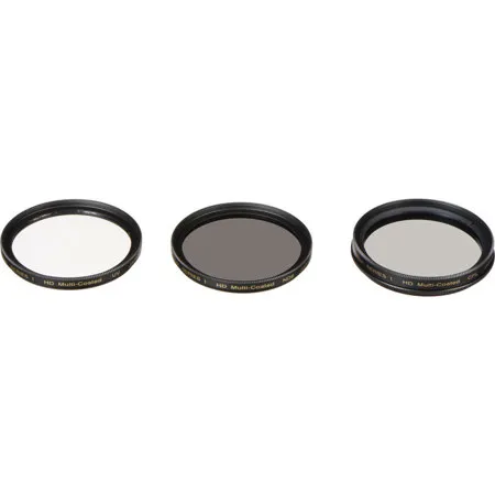 Vivitar 3-Piece UV/CPL/ND8 58mm Filter Kit, Open Box